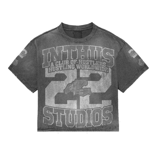 Studios Cropped T-Shirt Double Grey