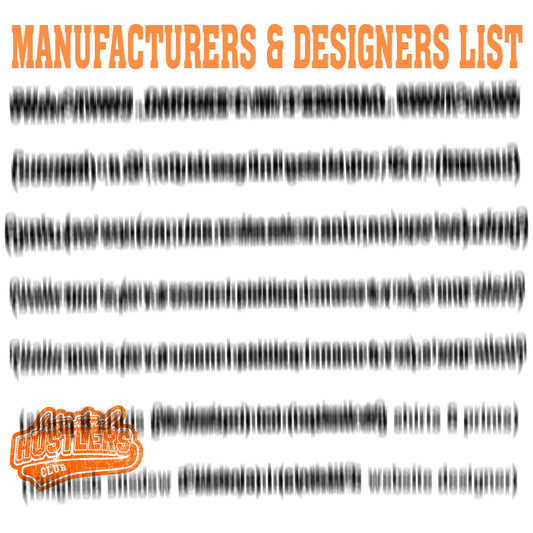 Manufactures And Designers List