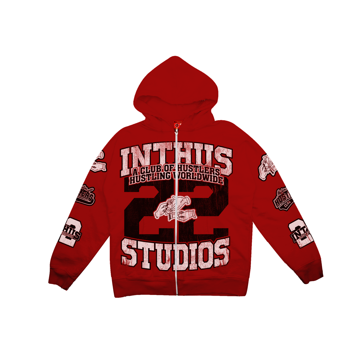 Studios Red Zip Up Jacket