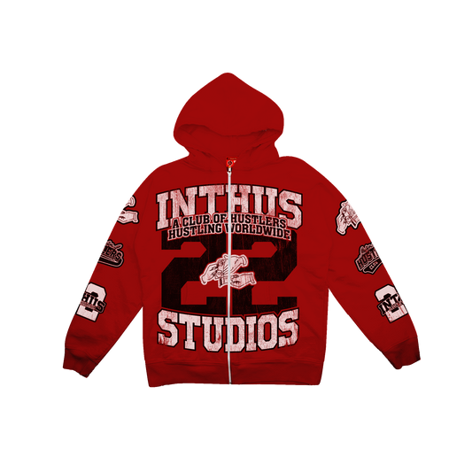 Studios Red Zip Up Jacket